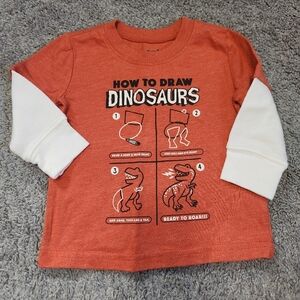 Jumping Beans toddler size 12 month "layered" look thermal shirt. Worn twice